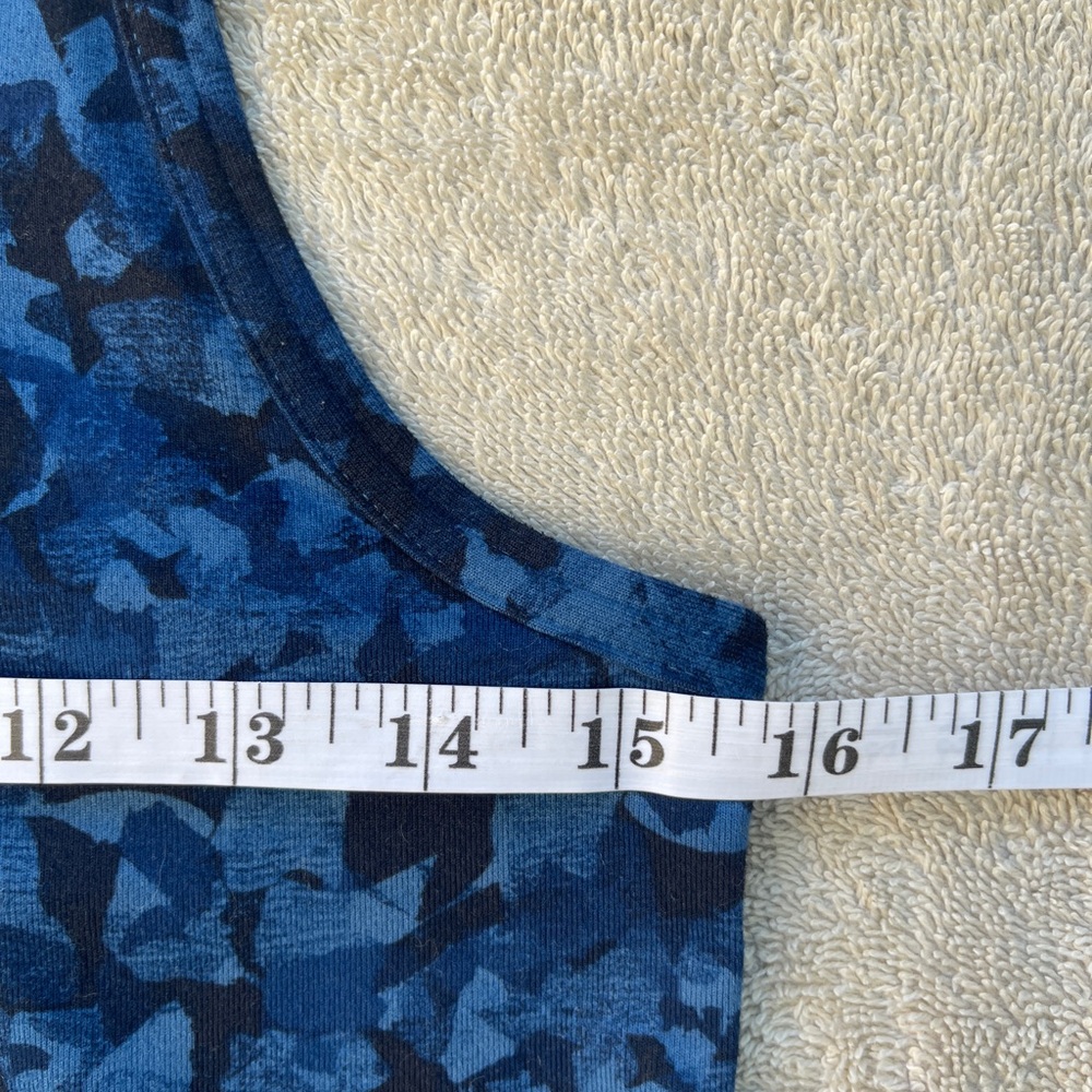 Lululemon Blue Print Women's Tank Top yoga Pilates outdoors summer Medium Large - Picture 5 of 6